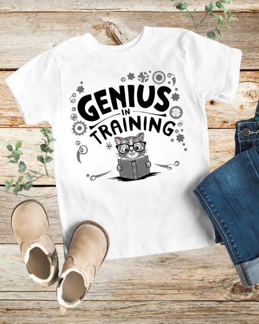 Genius In Training Kids Cotton T-Shirt