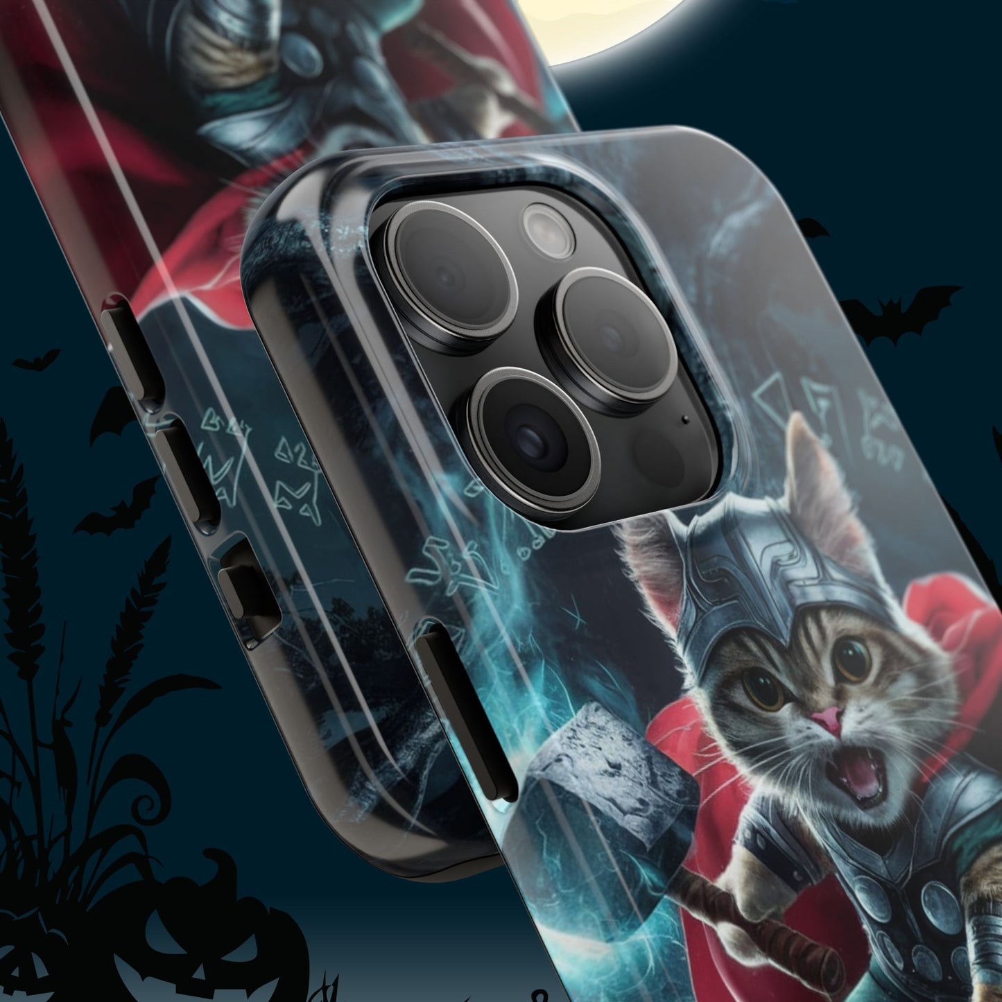 Meow Mjolnir Wireless Charging Support Tough Case