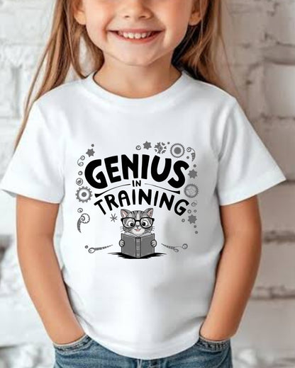 Genius In Training Kids Cotton T-Shirt