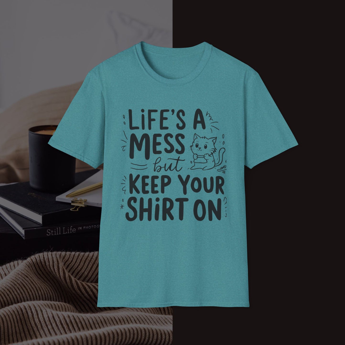 Life Messy Cotton T-Shirt