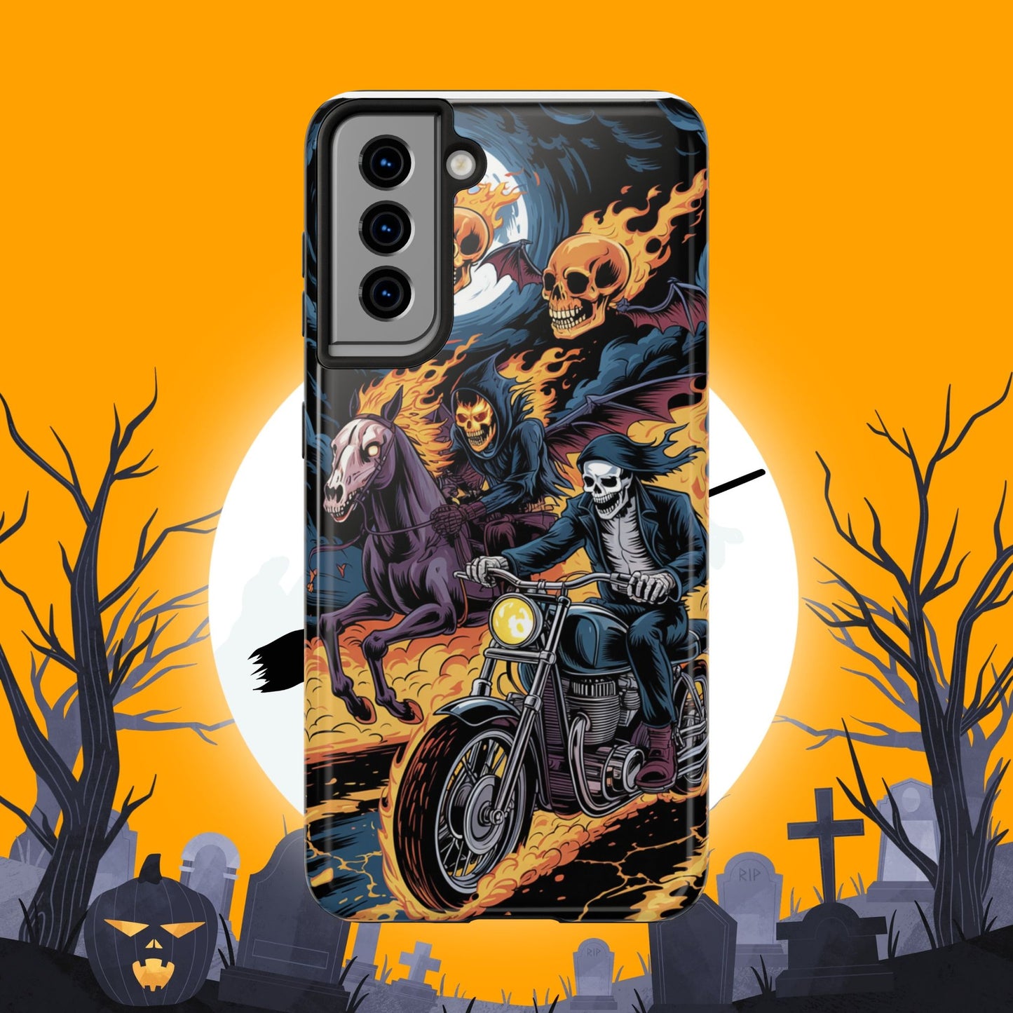 Ghost Riders Wireless Charging Support Tough Case