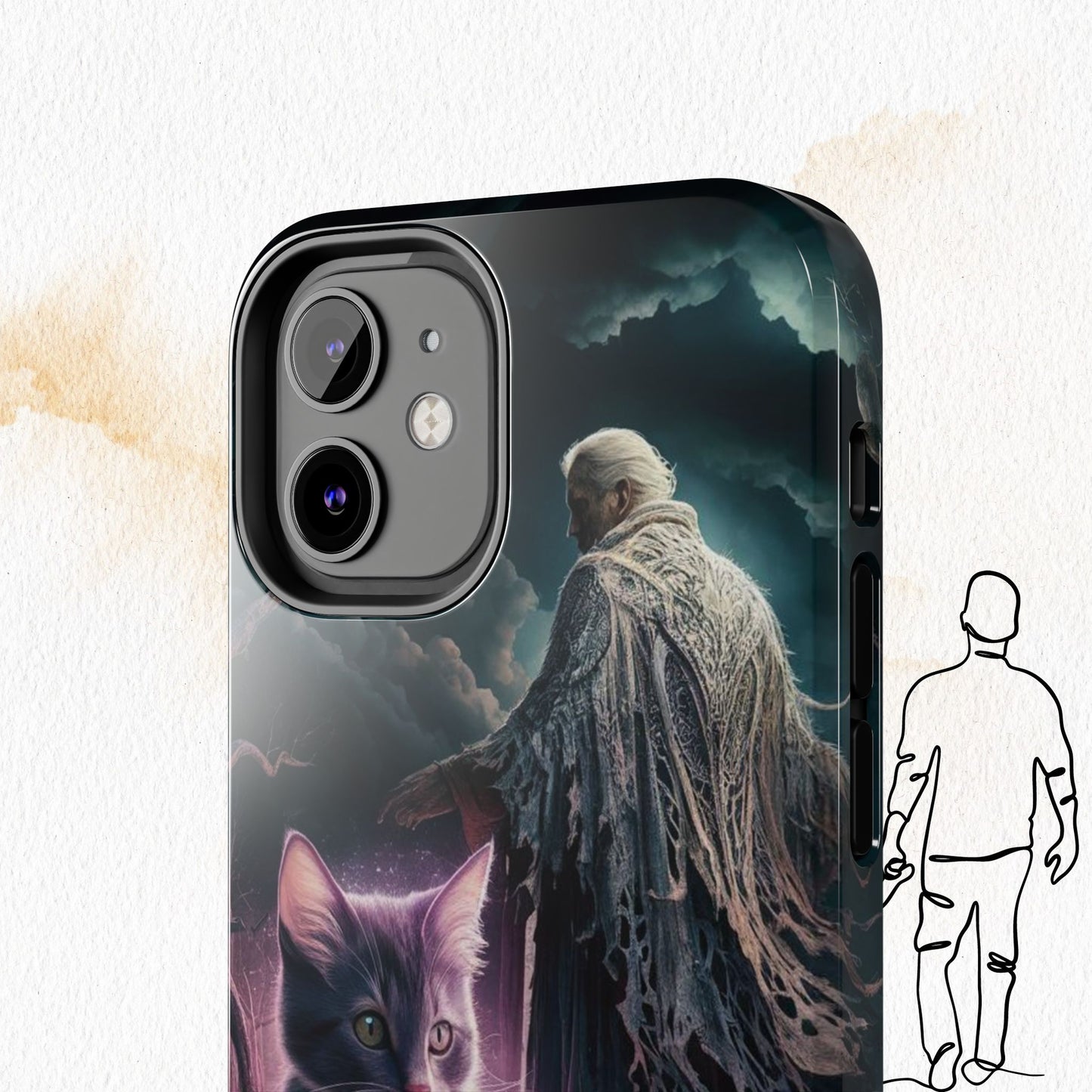 Meowmoirs Wireless Charging Support Tough Case
