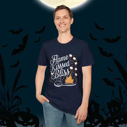 Flame Kiss Bliss Cotton Men Tshirt