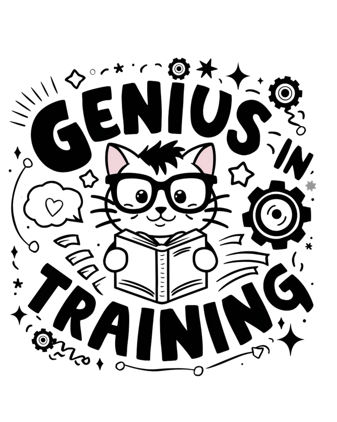 Genius In Training Toddler Cotton T-Shirt