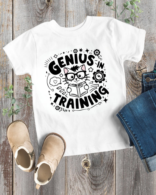 Genius In Training Toddler Cotton T-Shirt