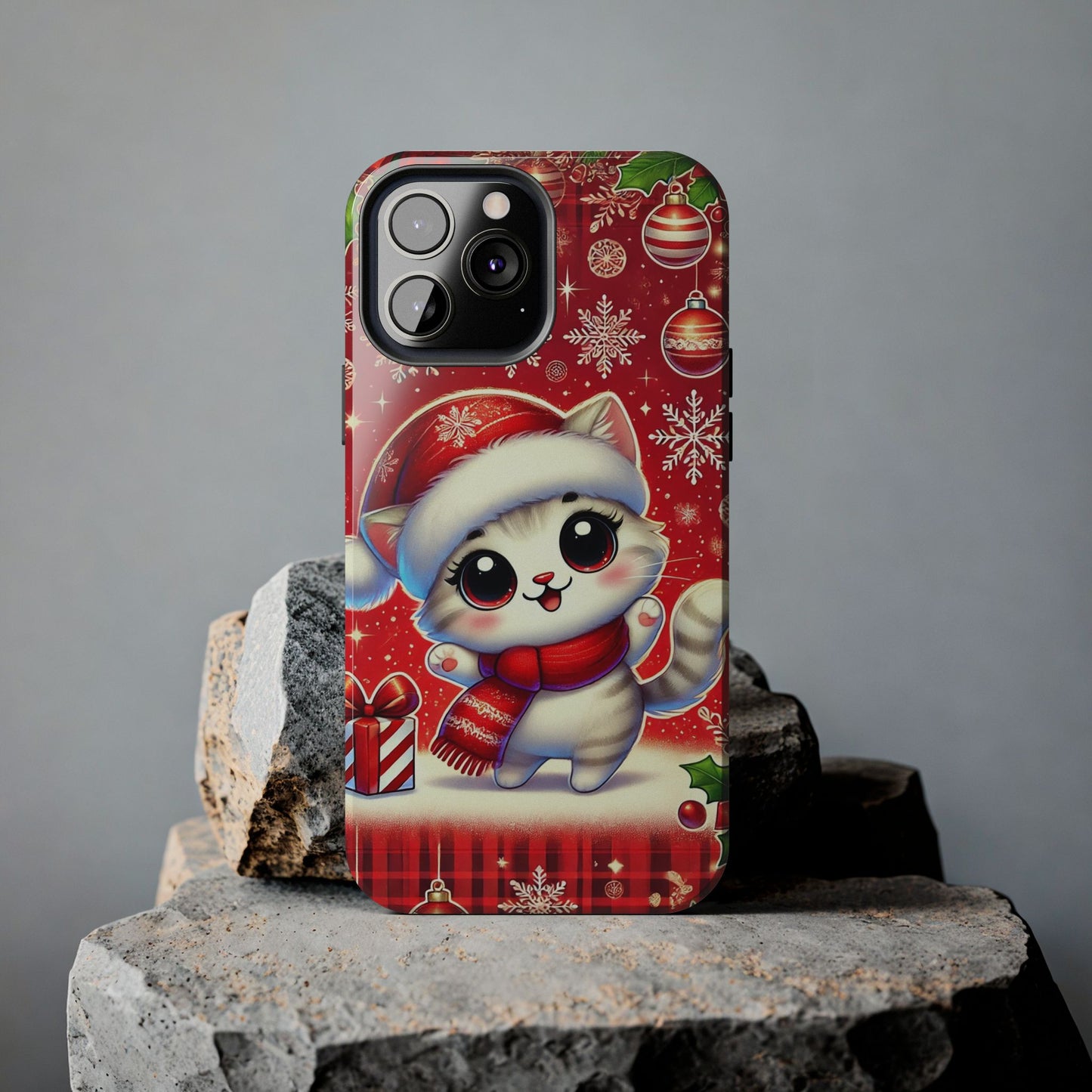 Merry Meows Wireless Charging Support Tough Case