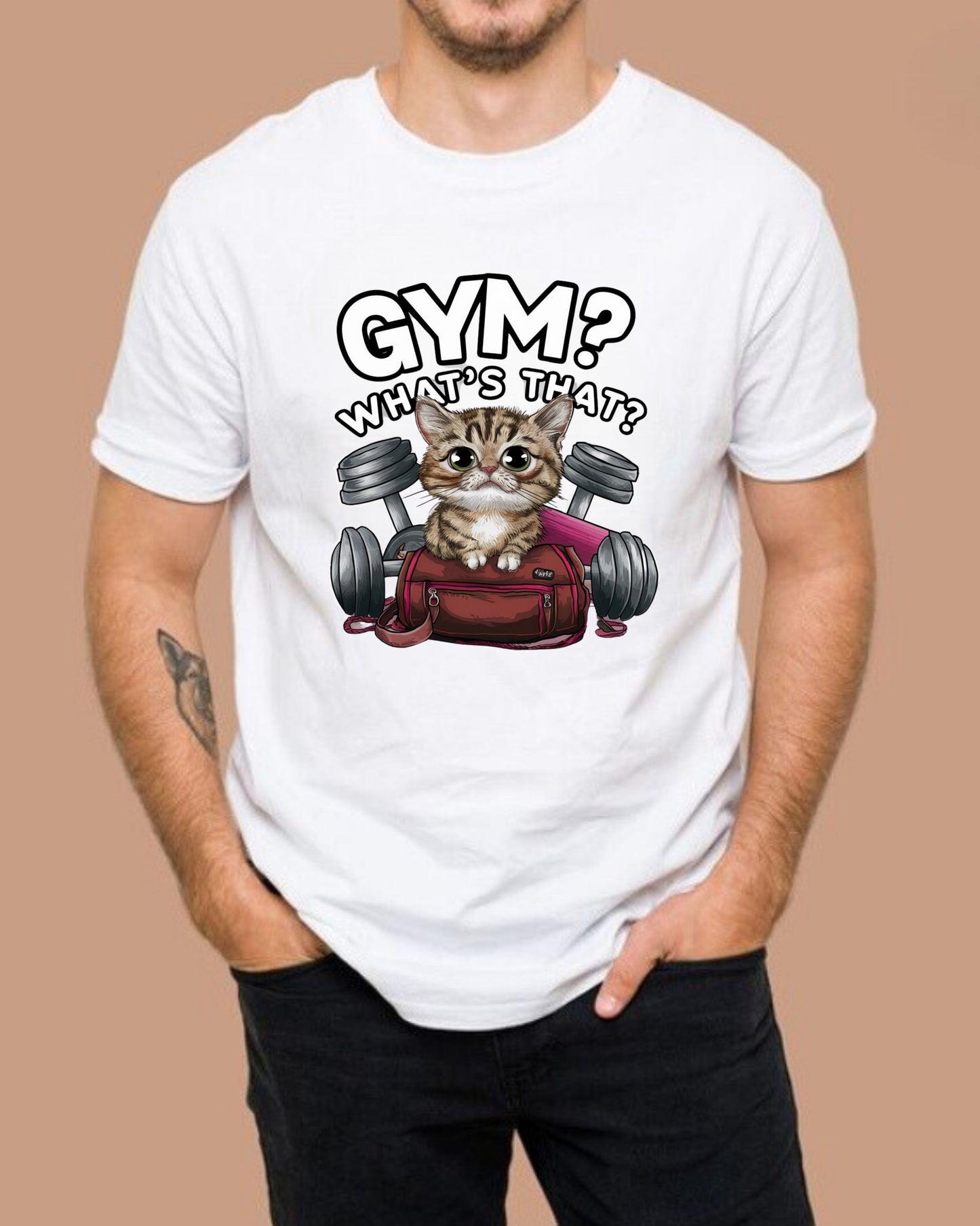 Gym What That Cotton Crew Neck Tshirt