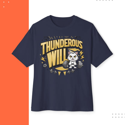 Thunderous Will Unisex Gym Oversized Boxy Tee