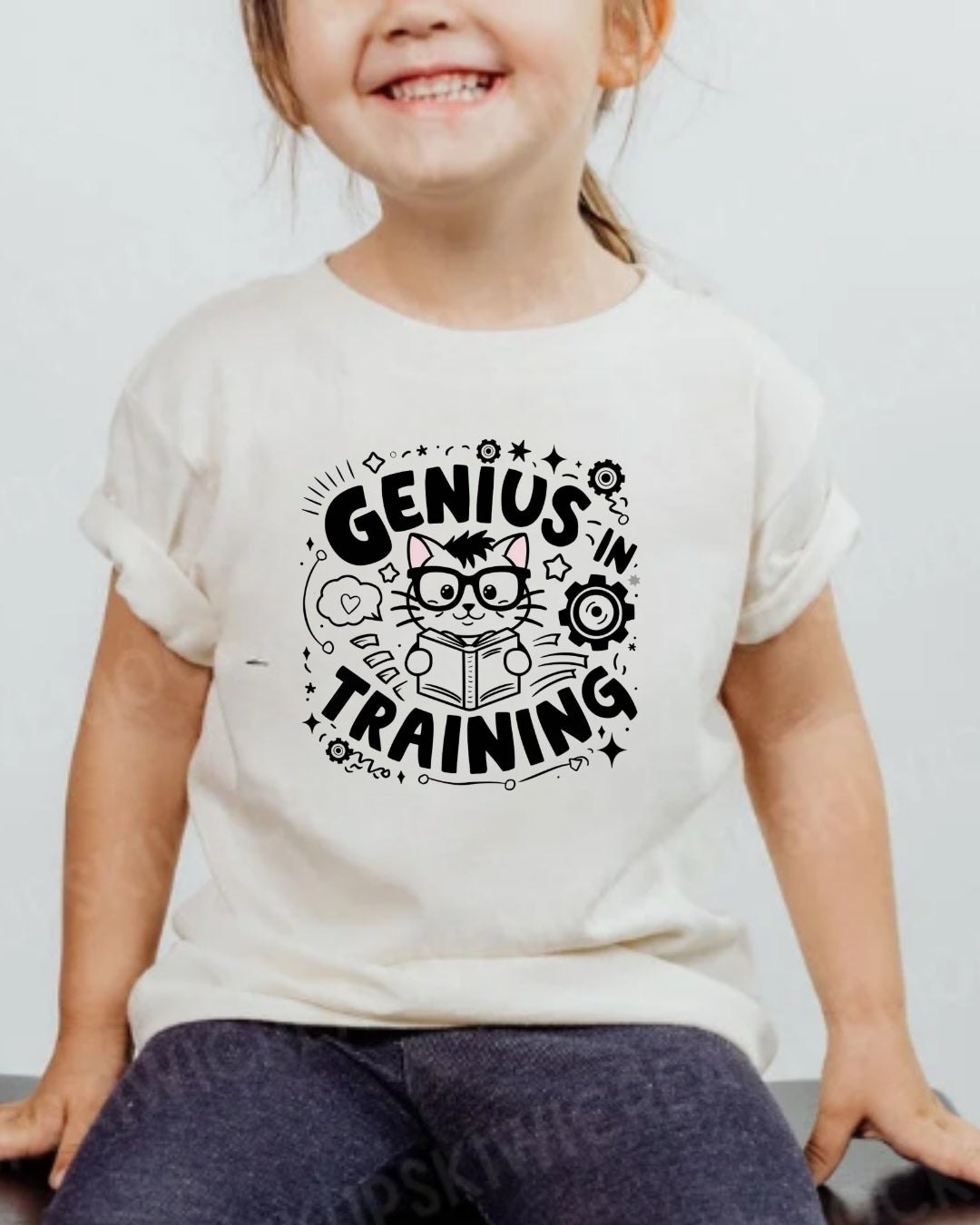 Genius In Training Toddler Cotton T-Shirt