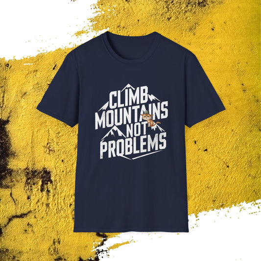 Climb Mountain Cotton Men T-Shirt