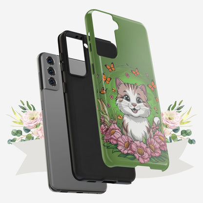 Green Mewsic Wireless Charging Support Tough Case