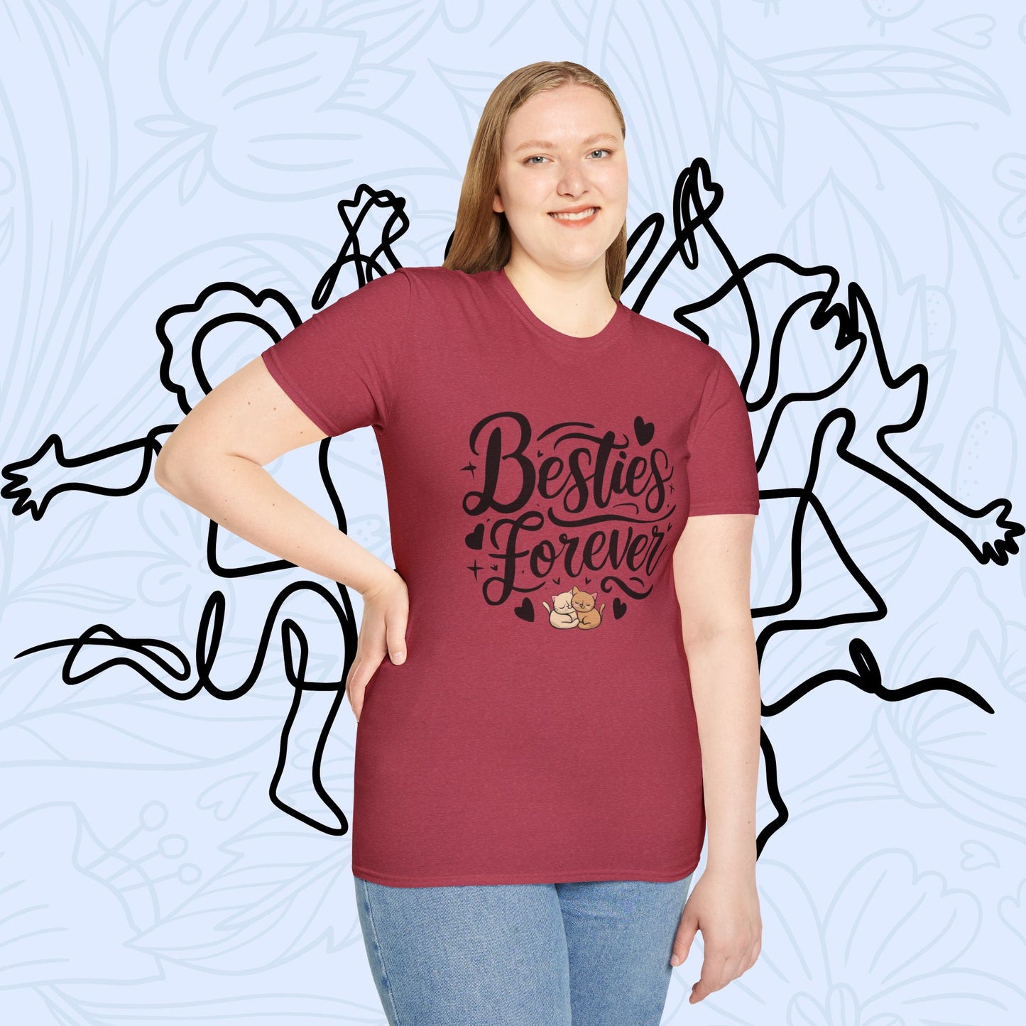 Besties Forever Cotton T-Shirt
