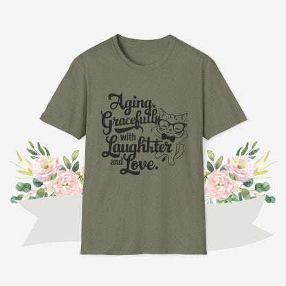 Aging Gracefully With Laughter and Love Cotton Men Tee