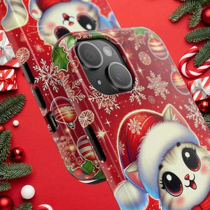 Merry Meows Wireless Charging Support Tough Case