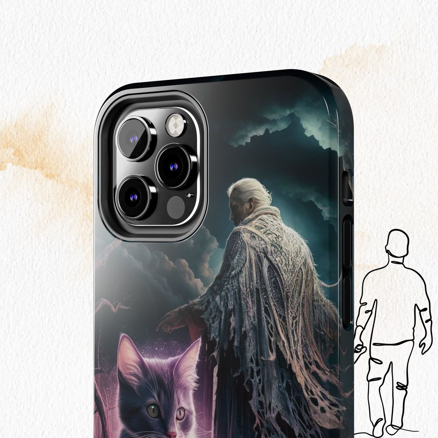 Meowmoirs Wireless Charging Support Tough Case