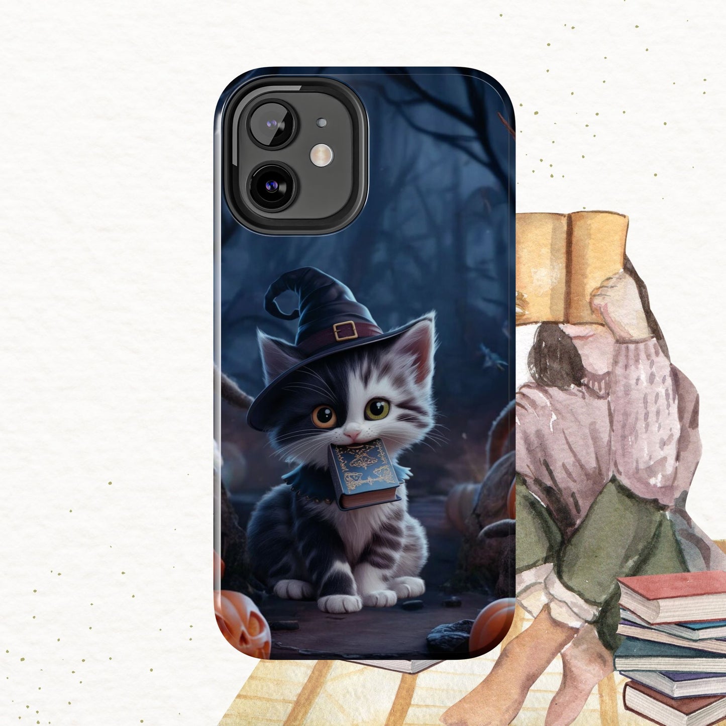 Chrono Catnap Wireless Charging Support Tough Case