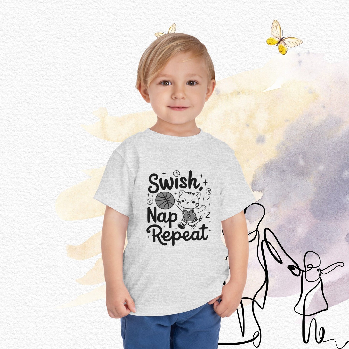 Swish Nap Repeat Toddler Cotton  T-Shirt