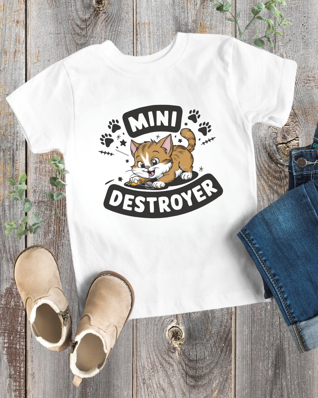 Mini Destroyer Toddler Cotton T-Shirt