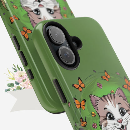 Green Mewsic Wireless Charging Support Tough Case