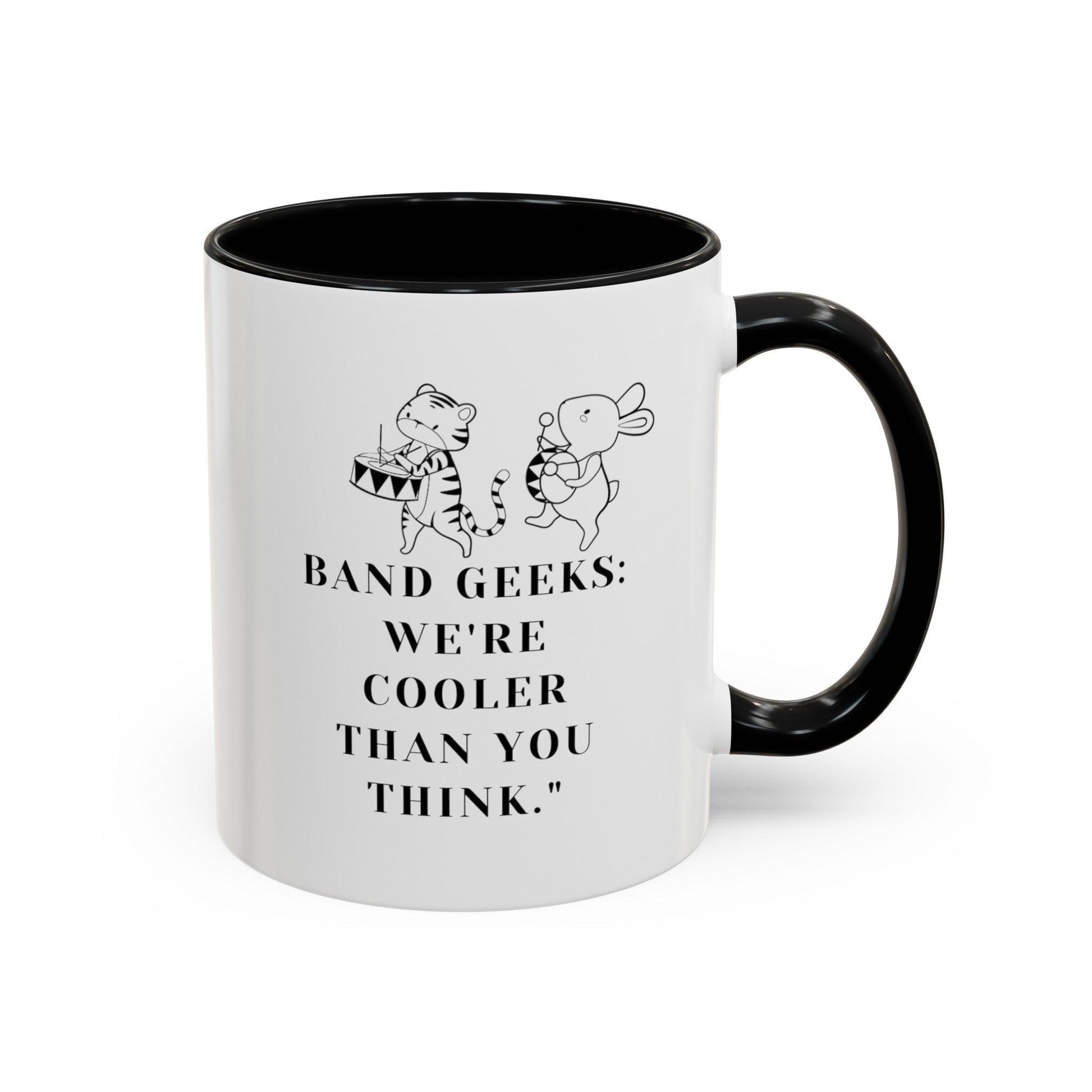 Billien Meowlody Maker Printify 11 oz 11oz accent mug Coffee Mugs Holiday Picks Home & Living Kitchen Mugs Spring Essentials two tone White base