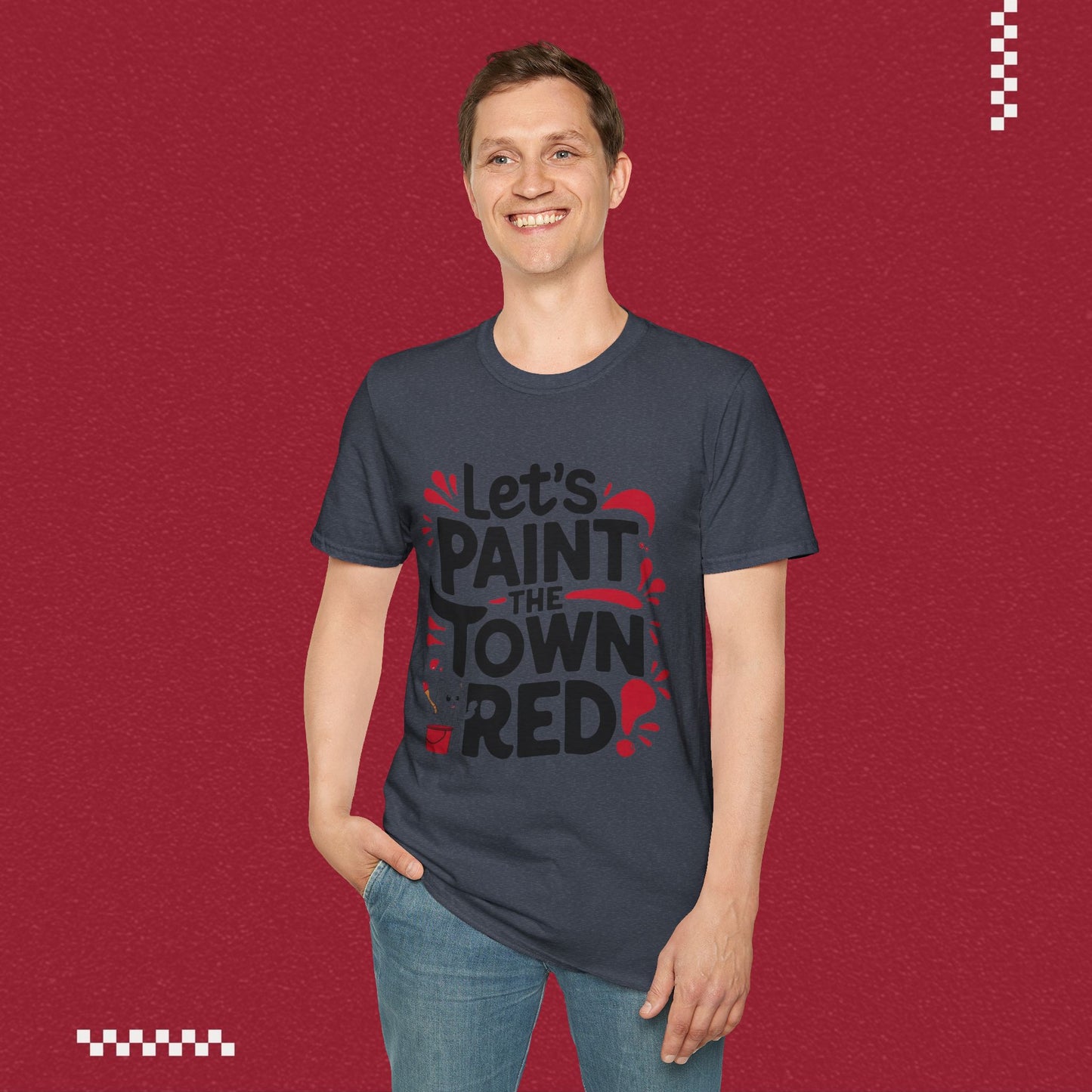 Let Paint Town Red Idiom Cotton T-Shirt