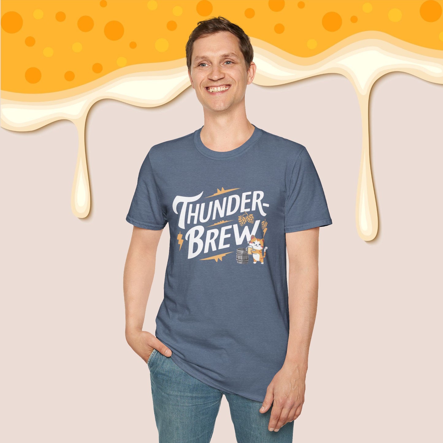 Thunder Brew Cotton Men Tshirt