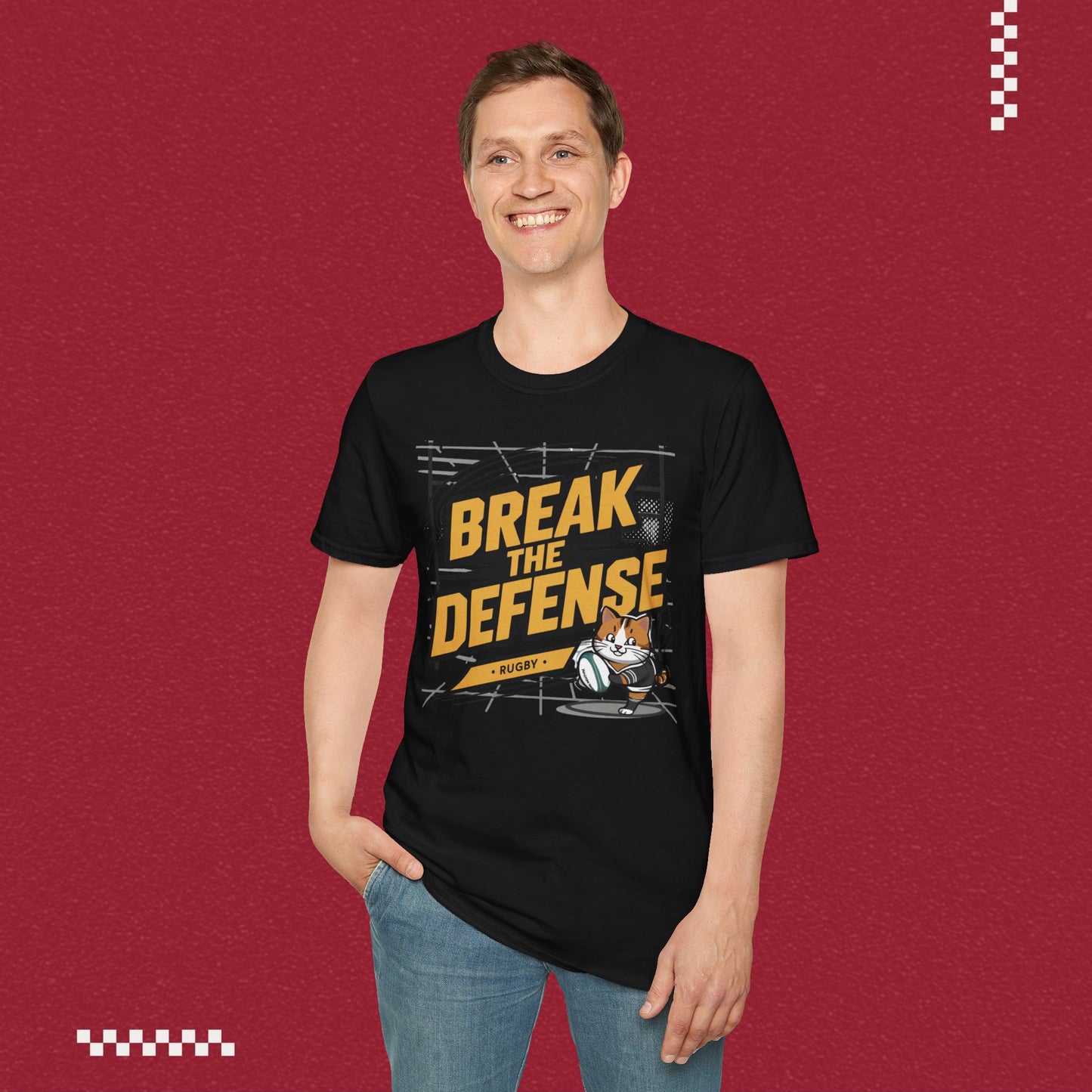 Break The Defence Crew Neck Cotton Men Tshirt