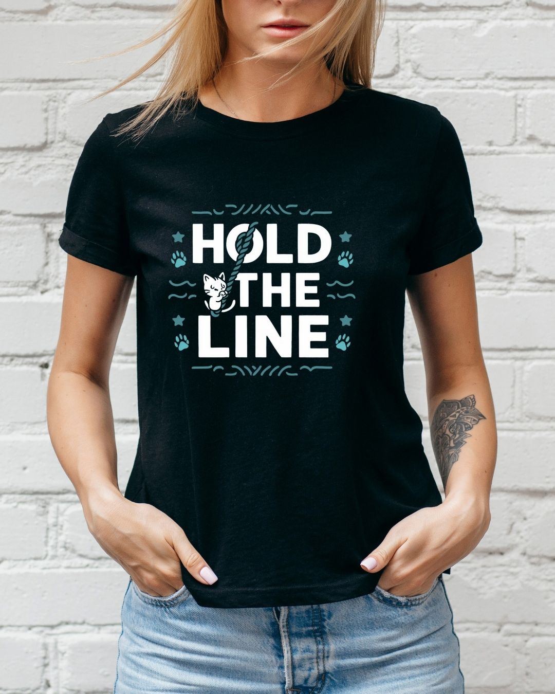 Hold The Line Cotton Tshirt