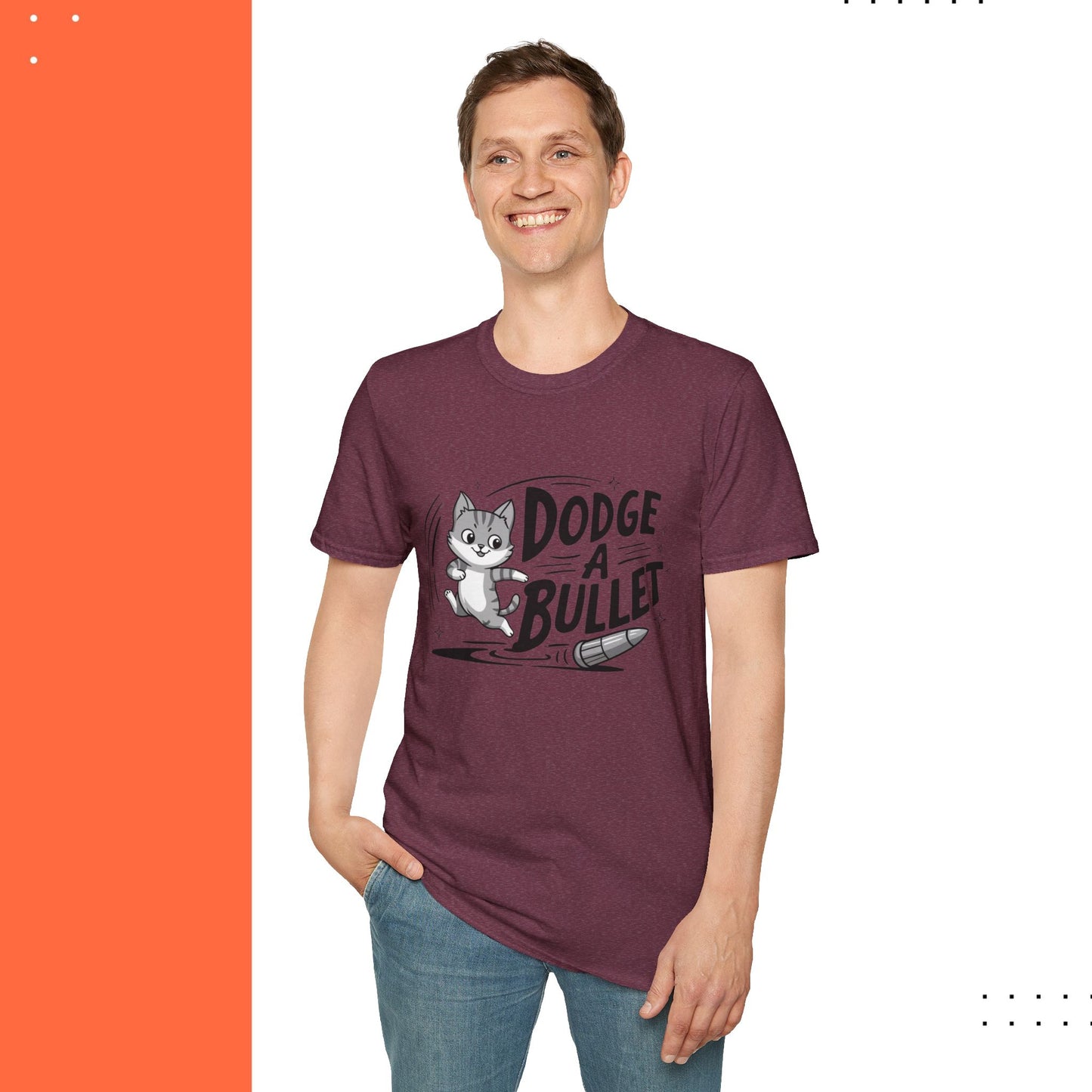 Dodge A Bullet Idiom Cotton T-Shirt