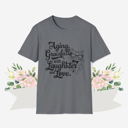 Aging Gracefully With Laughter and Love Cotton Men Tee