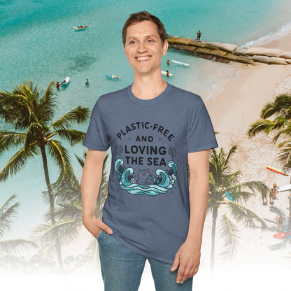 Plastic Free Ocean Cotton T-Shirt