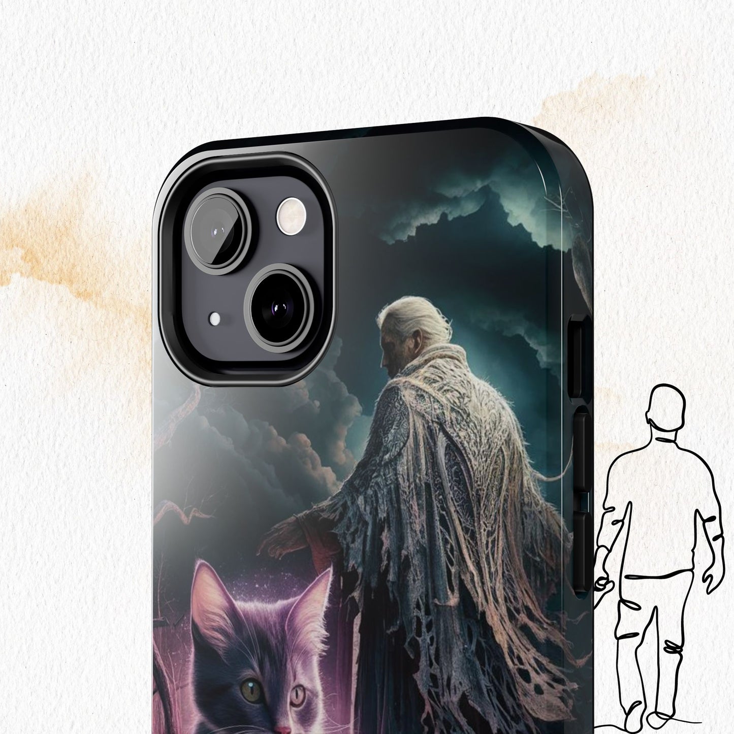 Meowmoirs Wireless Charging Support Tough Case