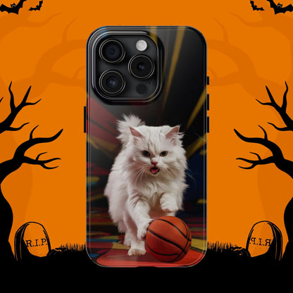 Alley-Oop Meow Wireless Charging Support Tough Case.