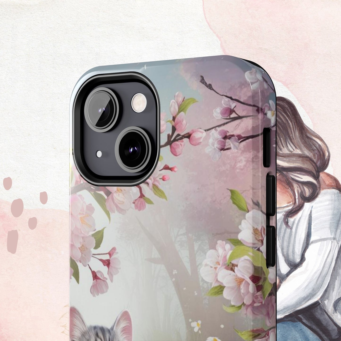 Lavender Lullaby Wireless Charging Support Tough Case