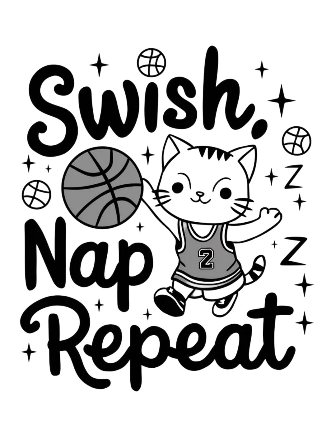 Swish Nap Repeat Toddler Cotton  T-Shirt