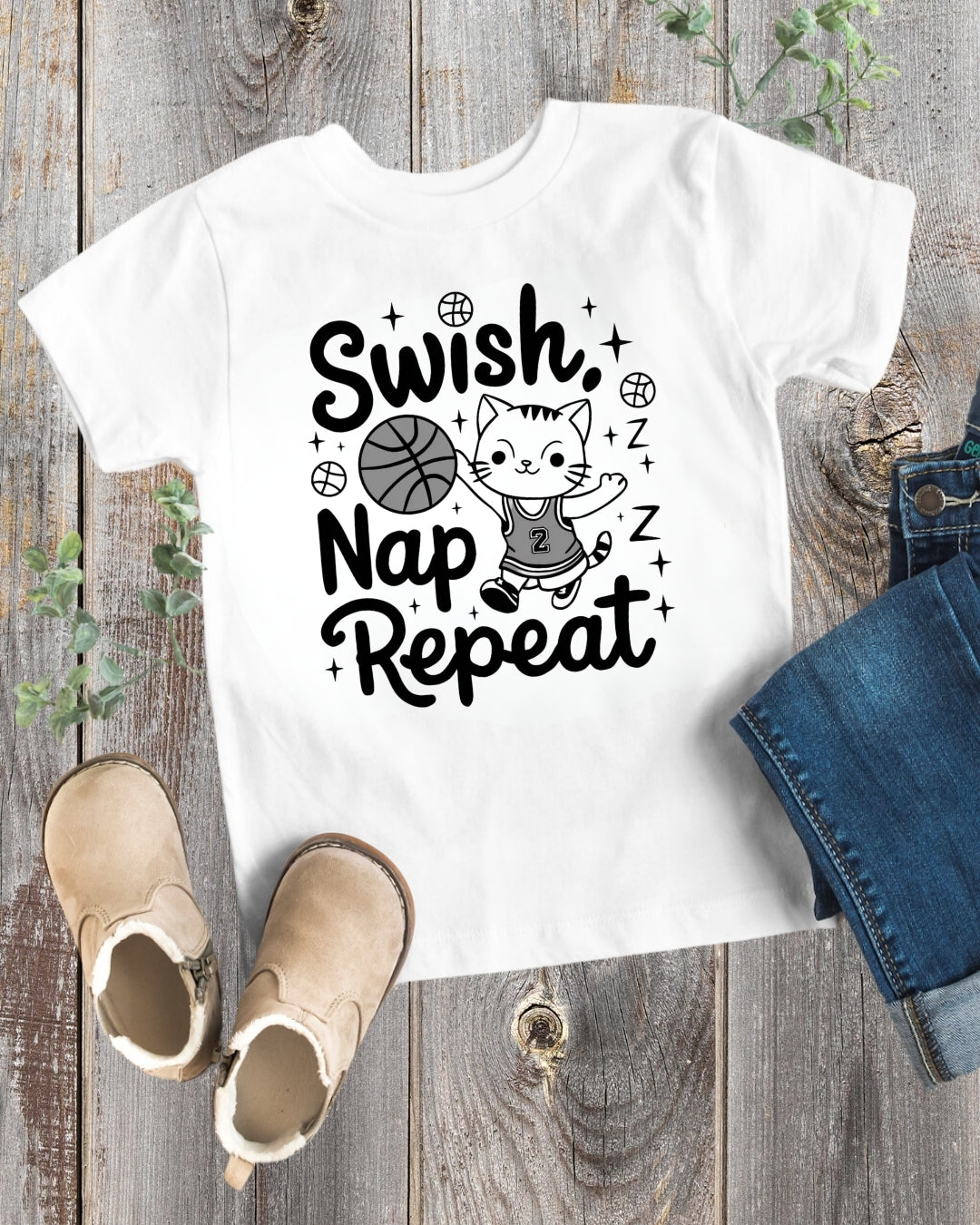 Swish Nap Repeat Toddler Cotton  T-Shirt