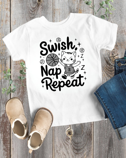 Swish Nap Repeat Toddler Cotton  T-Shirt