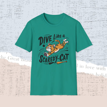 Dive Like Scaredy Cat Cotton Men Tee