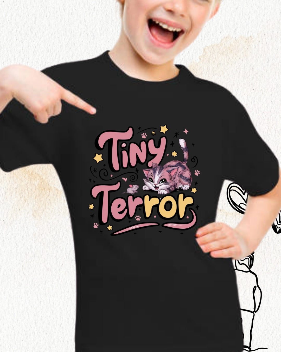 Tinny Terror kid Cotton T-Shirt
