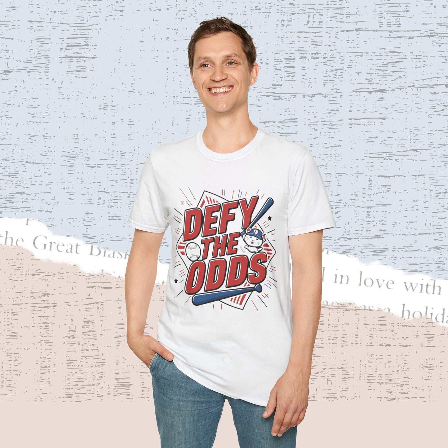 Defy The Odds Cotton Men Tee