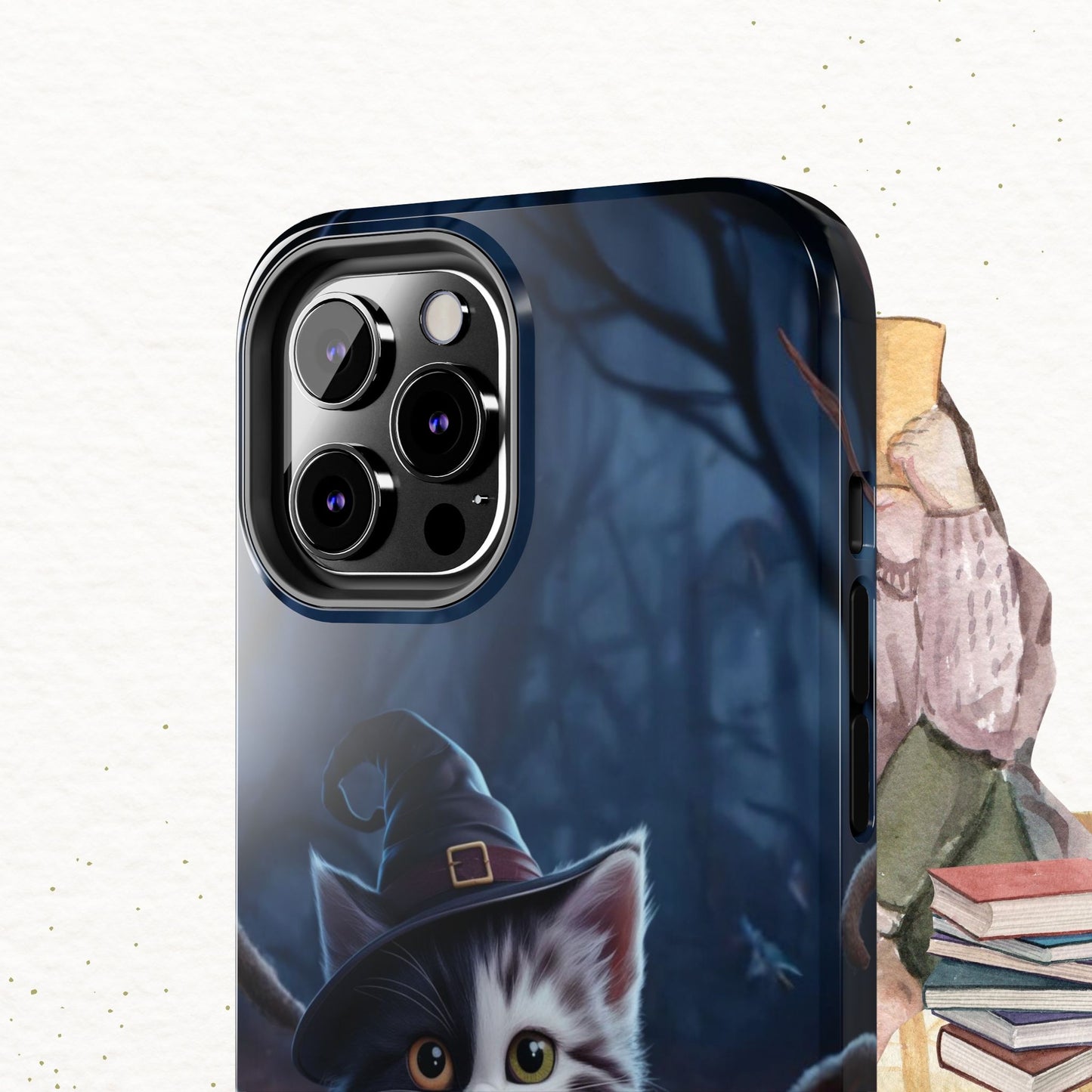 Chrono Catnap Wireless Charging Support Tough Case