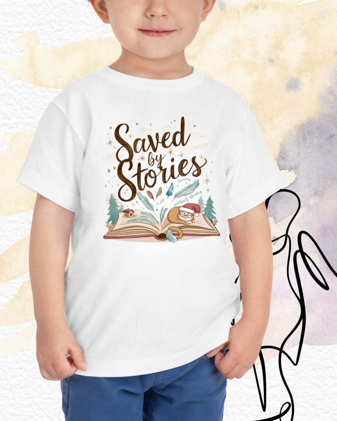 Tiny Reader kid Heavy Cotton Tshirt