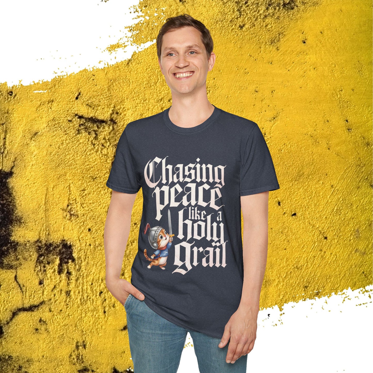 Chasing Peace Like Holy Grail Cotton Tee