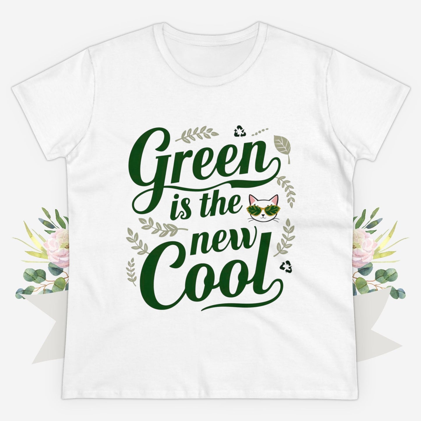 Green Is The New Cool Women Cotton Tshirt