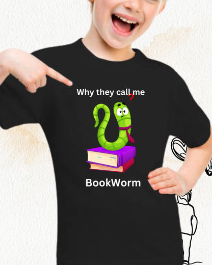 Purrfectly Bookish kid Cotton Tshirt