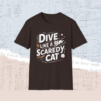 Dive Like Scaredy Cat Cotton Men Tee