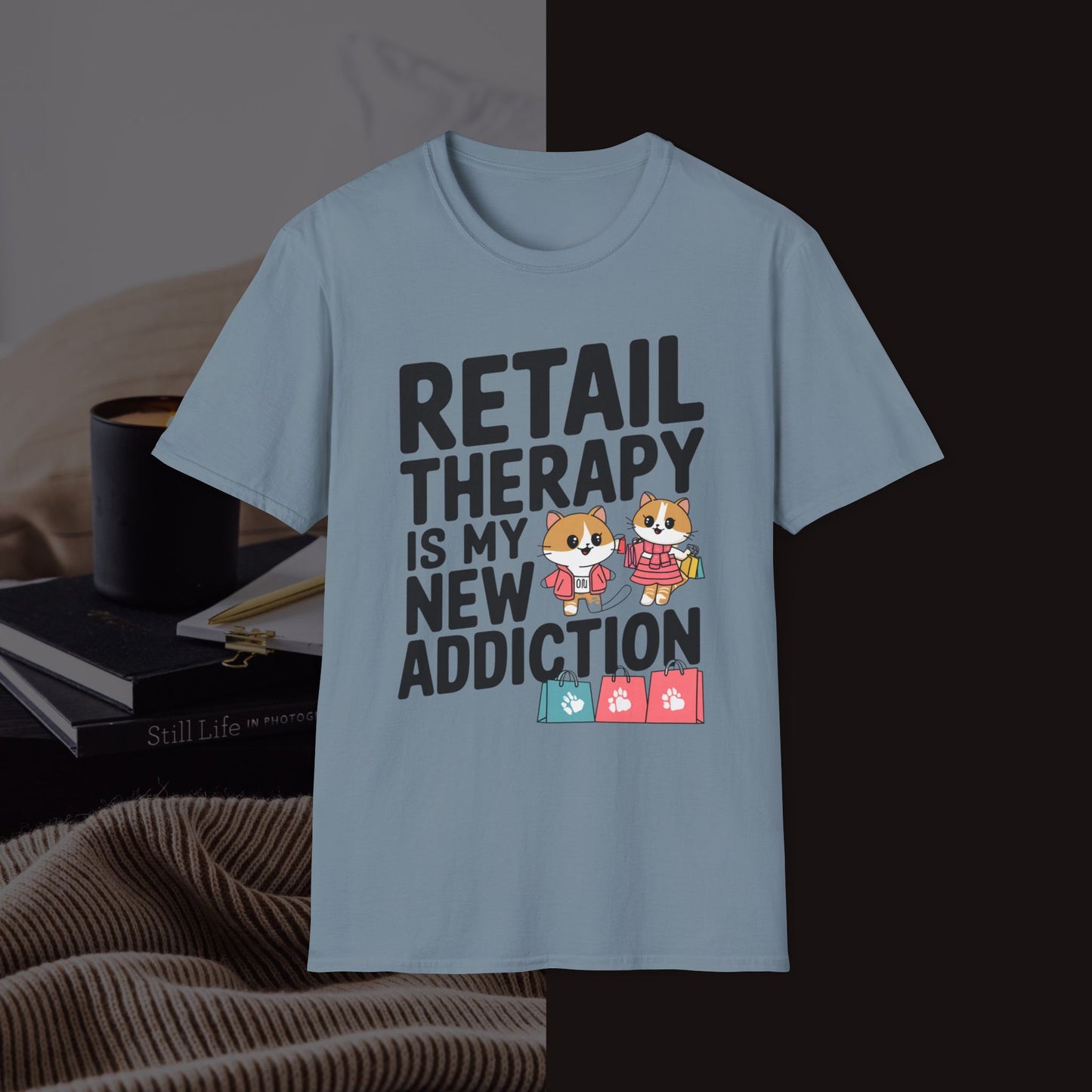 Retail Therapy Is My New Addiction Unisex Softstyle T-Shirt