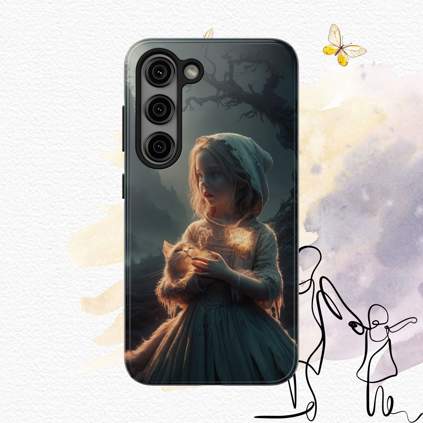 Glitter Guardian Wireless Charging Support Tough Case