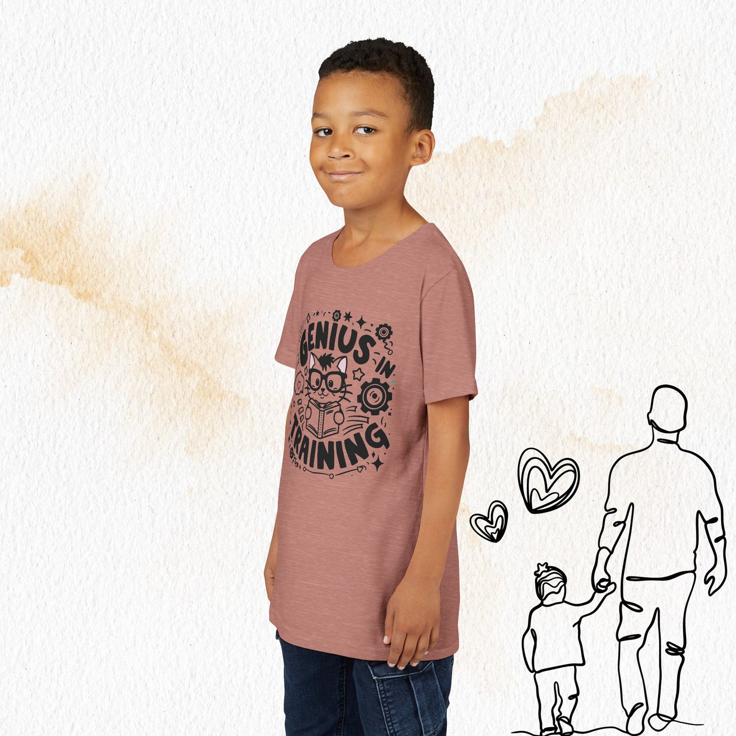 Genius In Training Youth Heavy Cotton T-Shirt