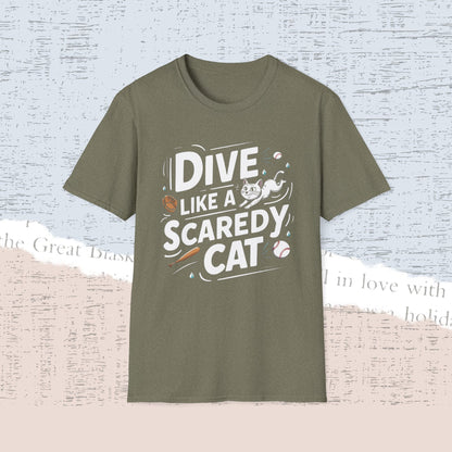 Dive Like Scaredy Cat Cotton Men Tee